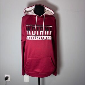 Colosseum Mens Indiana Hoosiers Red Hoodie Sweatshirt‎ Size M